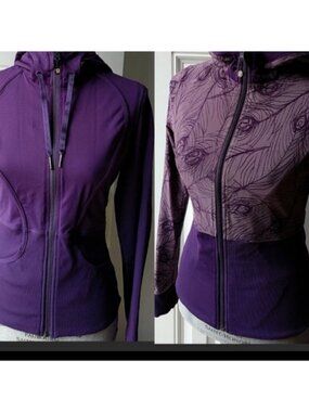 Lululemon Reversible jacket purple peacock…